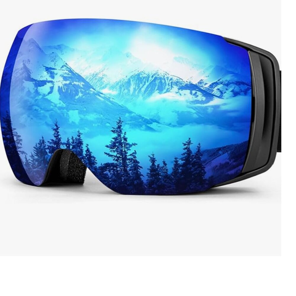 Ski Goggles Magnetic Blue Lens